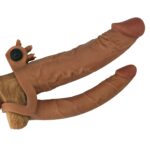 Add 2"" pleasure x tender vibrating double penis sleeve - obrazek 2