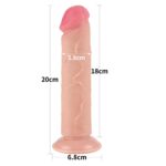 8' sliding skin dual layer dong flesh - obrazek 2