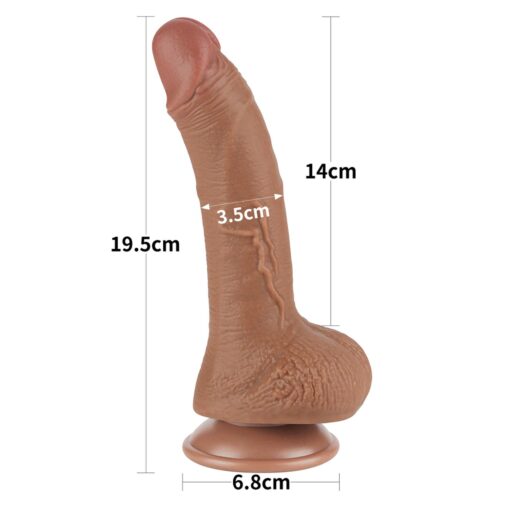 7.5' sliding skin dual layer dong brown - obrazek 2