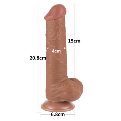 8' sliding skin dual layer dong brown - obrazek 2
