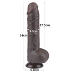 9.5' sliding skin dual layer dong black - obrazek 2