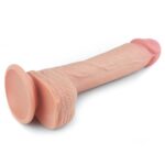 8.5' dual layered platinum silicone cock - obrazek 4