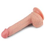 8.5' dual layered platinum silicone cock - obrazek 5