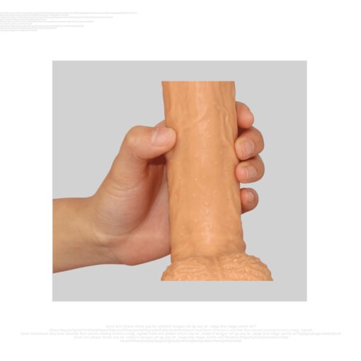 8.5' dual layered platinum silicone cock - obrazek 12