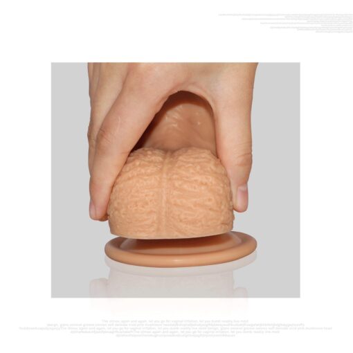 8.5' dual layered platinum silicone cock - obrazek 13