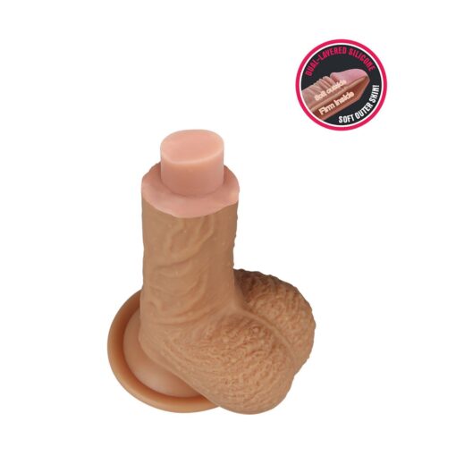 8.5' dual layered platinum silicone cock - obrazek 14