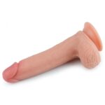 8' dual layered platinum silicone cock - obrazek 7
