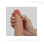 8' dual layered platinum silicone cock - obrazek 10