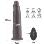 9.0' dual layered platinum silicone rotator - obrazek 2