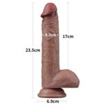 9' dual layered silicone cock - obrazek 15