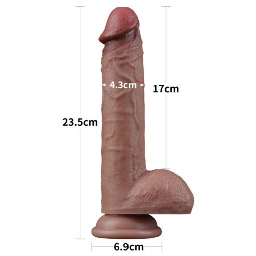 9' dual layered silicone cock - obrazek 15