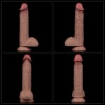 9' dual layered silicone cock - obrazek 2