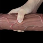 11.5' dual layered platinum silicone cock - obrazek 8