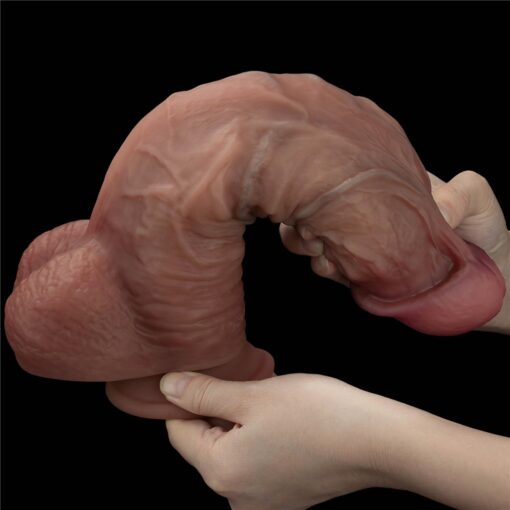 10.5' dual layered silicone cock xxl - obrazek 8