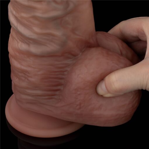 10.5' dual layered silicone cock xxl - obrazek 5