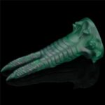 Savage charm double-claw vibrating silicone dildo - obrazek 7