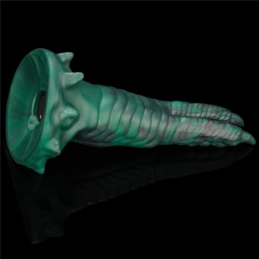 Savage charm double-claw vibrating silicone dildo - obrazek 6