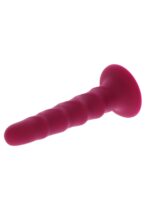 Ribbed dong 6 inch red - obrazek 4