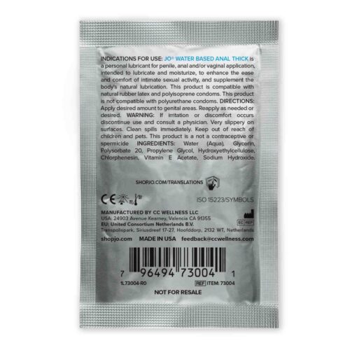 System JO – analny lubrykant wodny o gęstej konsystencji, saszetka 5 ml - obrazek 2