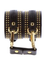 Studded wrist cufs set black - obrazek 16