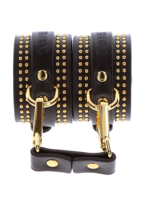 Studded wrist cufs set black - obrazek 16