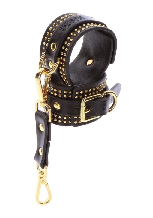 Studded wrist cufs set black - obrazek 19