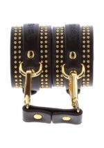 Studded ankle cuffs set black - obrazek 13