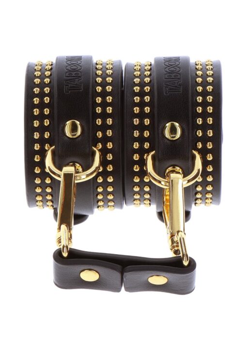 Studded ankle cuffs set black - obrazek 13