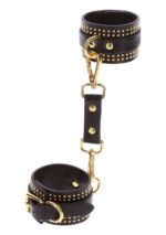 Studded ankle cuffs set black - obrazek 15