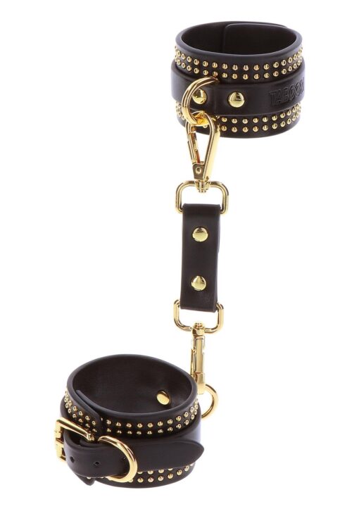 Studded ankle cuffs set black - obrazek 15