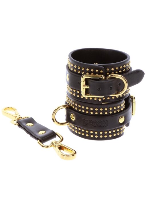 Studded ankle cuffs set black - obrazek 17