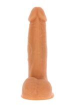 Rotating beads vibrating dildo light skin tone - obrazek 3