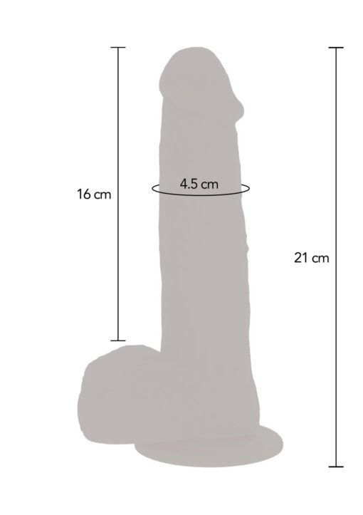 Rotating beads vibrating dildo light skin tone - obrazek 5