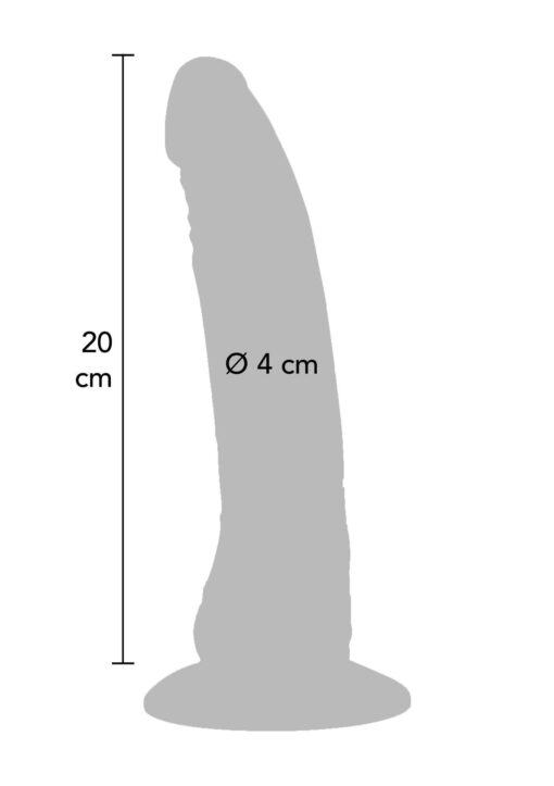 Captain Cock – dildo – 20 cm – cielisty - obrazek 4