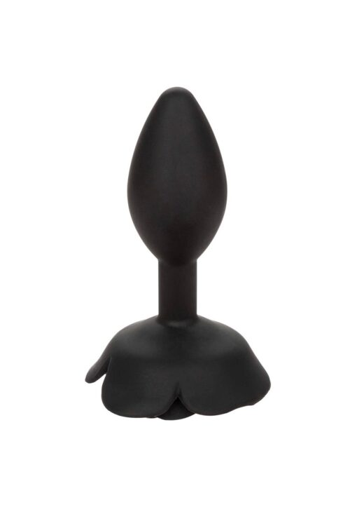 Large rose anal plug black - obrazek 14