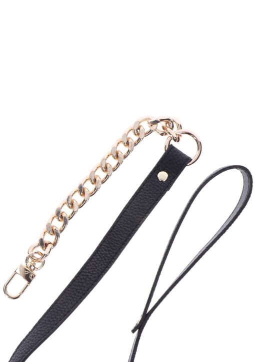 Statement collar and leash rose gold - obrazek 24