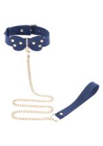 Silicone collar and leash blue - obrazek 11