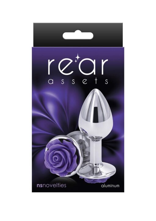 Korek analny Rose – mały, fioletowy - obrazek 2