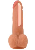 Realistic dildo liquid silicone 18 cm - obrazek 3