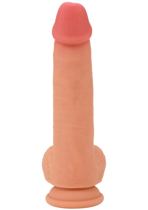 Realistic dildo liquid silicone 18 cm - obrazek 4