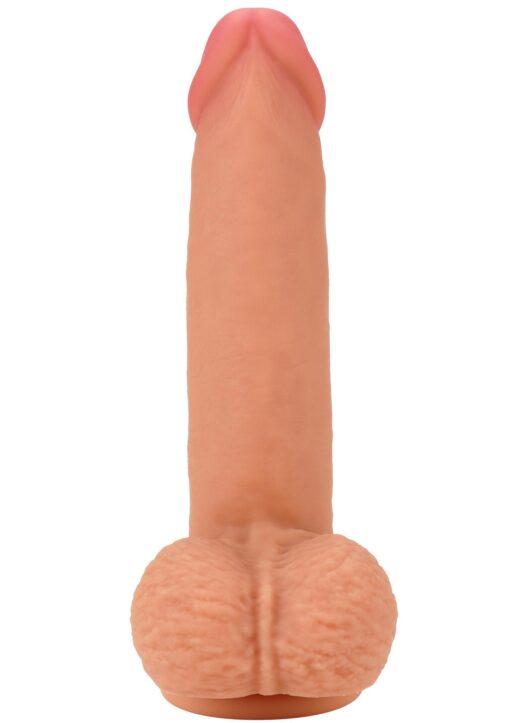 Realistic dildo liquid silicone 18 cm - obrazek 5
