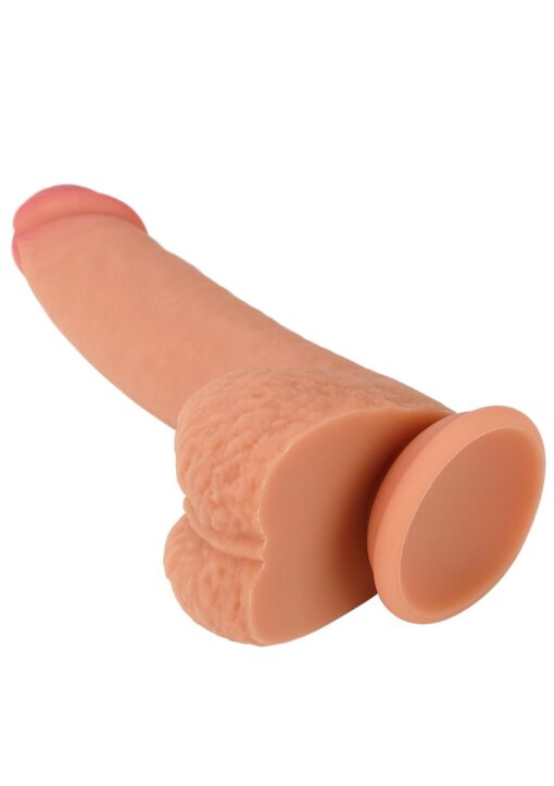Realistic dildo liquid silicone 18 cm - obrazek 7
