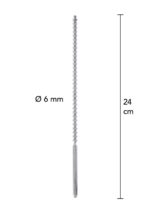 Dip stick ribbed 6 mm silver - obrazek 3