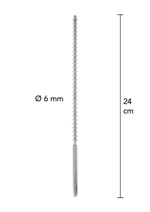 Dip stick ribbed 6 mm silver - obrazek 3