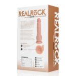 Wibrujący klasyczny penis z jądrami – 18 cm – cielisty - obrazek 3
