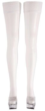 Hold-up stockings white 1 - obrazek 3