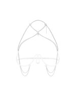 Lustique white uprząż na biust s/m/l - obrazek 3