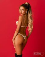 Lustique white uprząż na biust s/m/l - obrazek 7