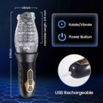 Rotating and vibrating masturbator - obrazek 5