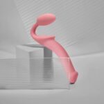 Semi-realistic bendable strap-on pink - m - obrazek 4